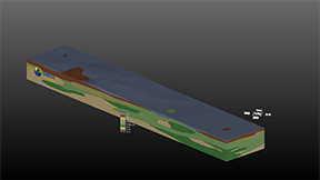 Smooth Lithologic Model with Complex Tunnel