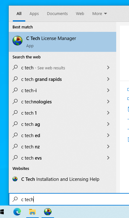 Search for C Tech License Manager