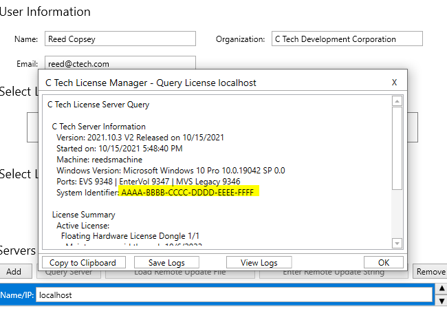 Remote System Identifier