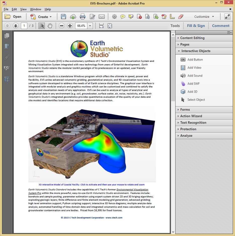 PRC inserted into PDF showing the poster image