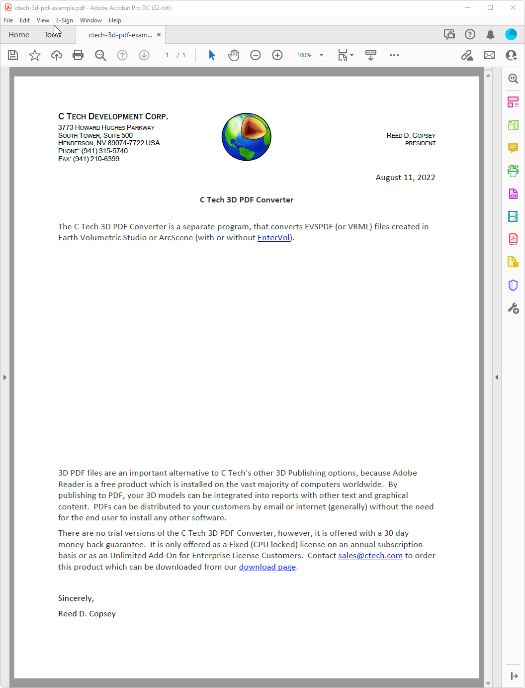 PDF document opened in Adobe Acrobat